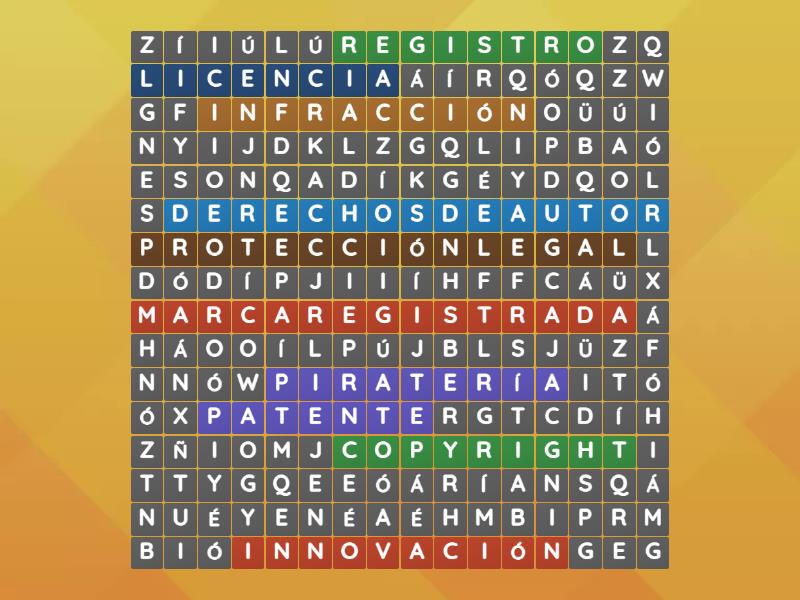 Act. Sopa de letras - Wordsearch