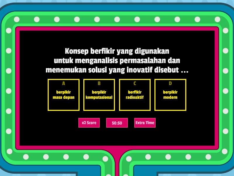 Soal Berfikir Komputasional - Gameshow Quiz