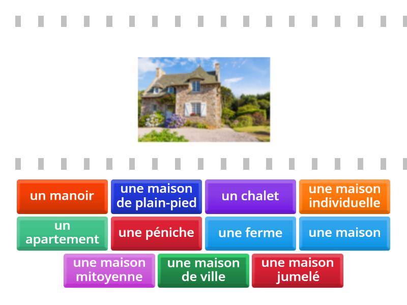 les types de logement (1) - Find the match