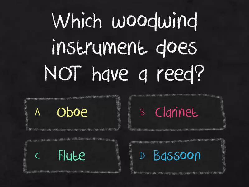Woodwind family quiz