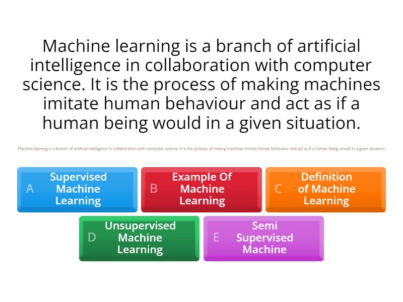 Machine Learning - Quiz