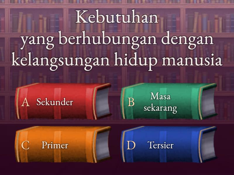 Materi Kebutuhan Dan Kelangkaan - Quiz