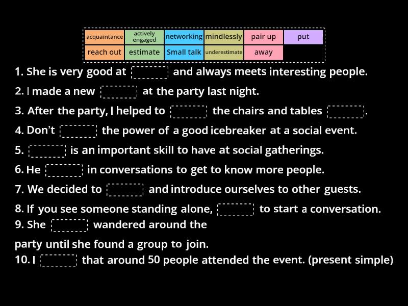Mastering Small Talk S Complete The Sentence