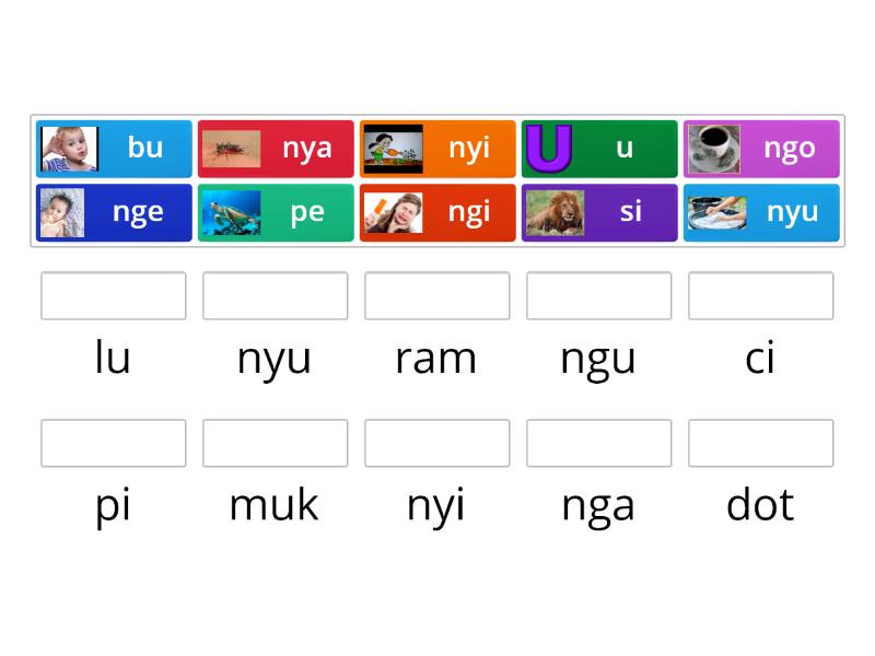 Suku Kata ng dan ny (K2.B CLASS) - Match up