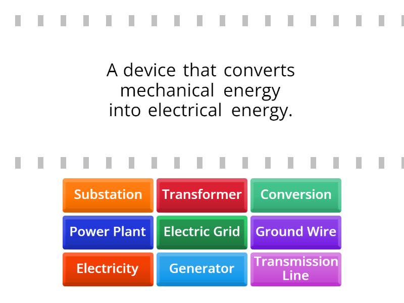 Transmitting Transforming Electricity Find The Match