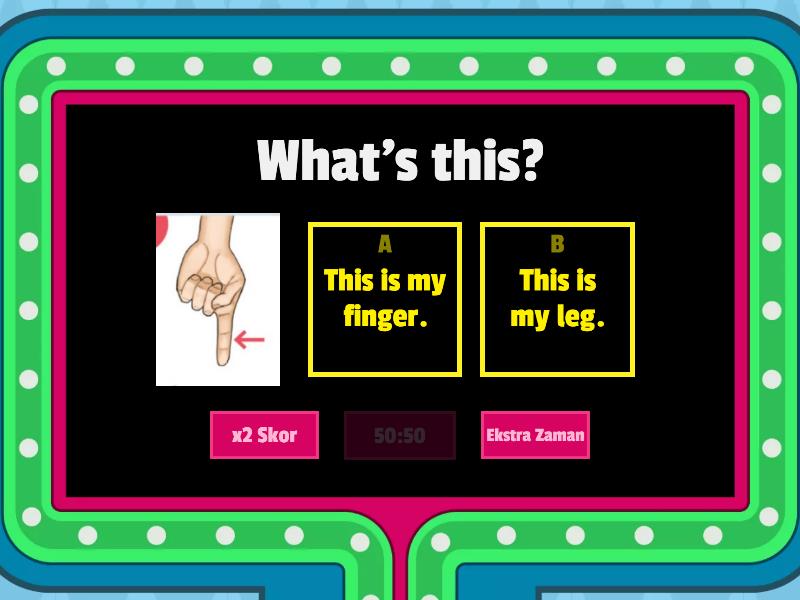 My body - Gameshow quiz