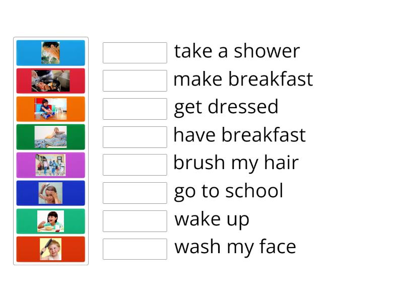 Morning Routine - Match up