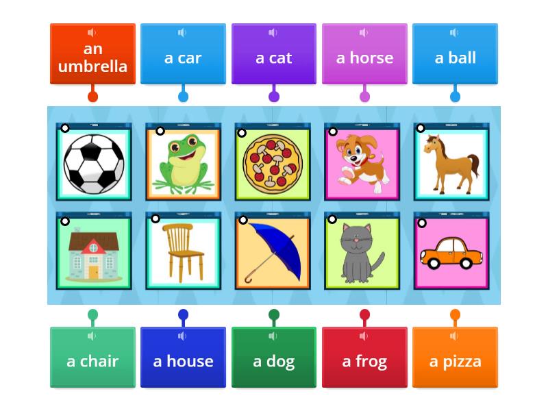 Indefinite Nouns [audio included] - Labelled diagram