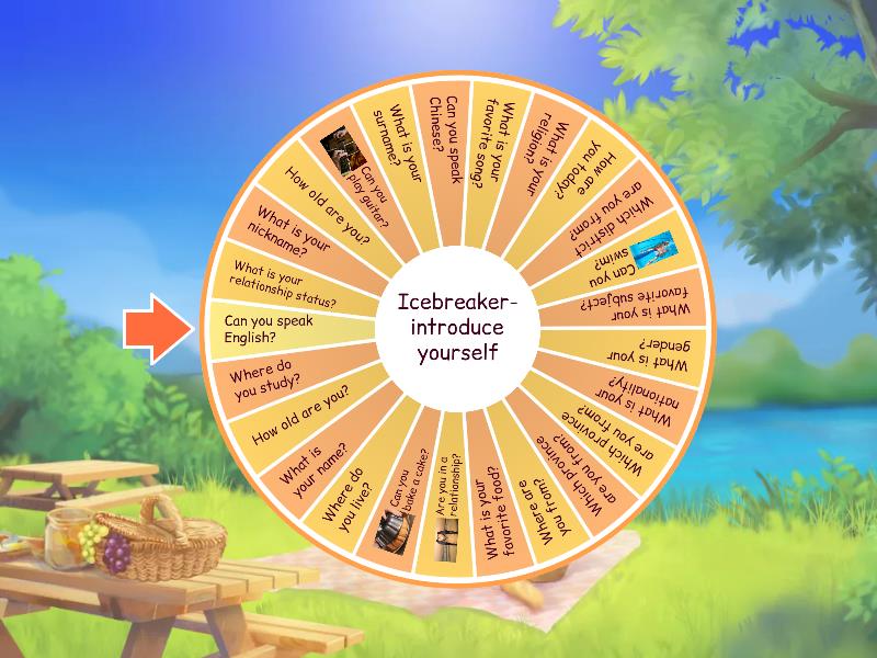 Icebreaker Please introduce yourself Spin the wheel