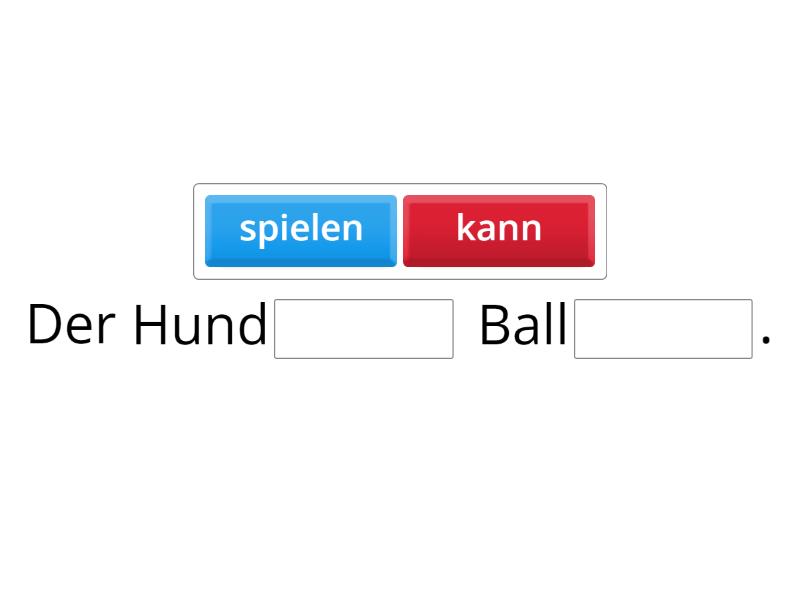 Verb: können - Vervollständige den Satz