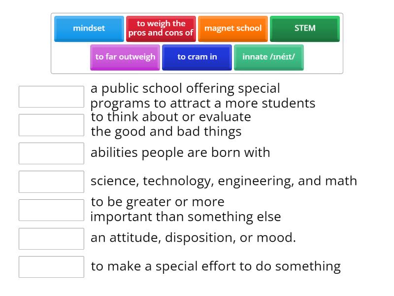 Level 9 Unit 7 Match Up