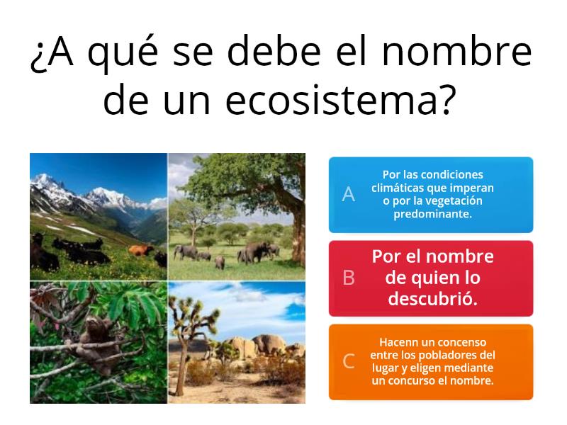 Características Generales De Los Ecosistemas Y Su Aprovechamiento Cuestionario 3774