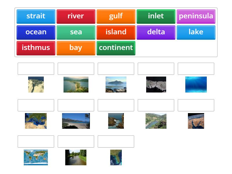 Geography words - Match up