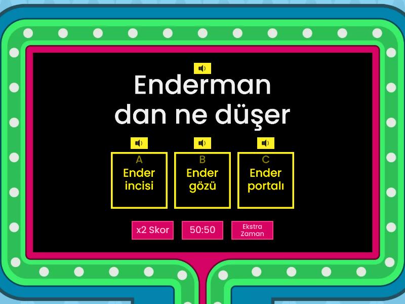 Minecraft Test Gameshow Quiz