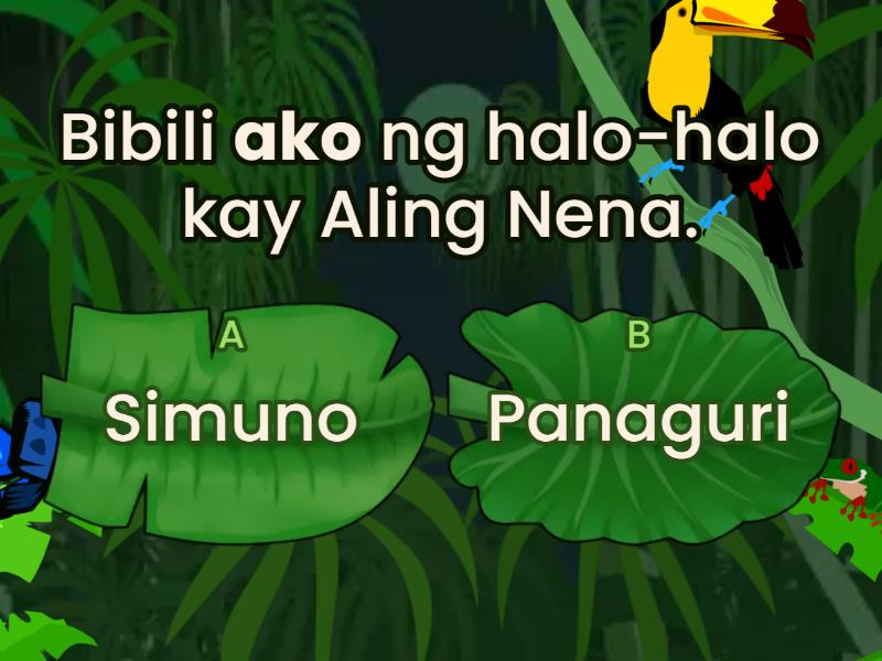 SIMUNO O PANAGURI - Quiz