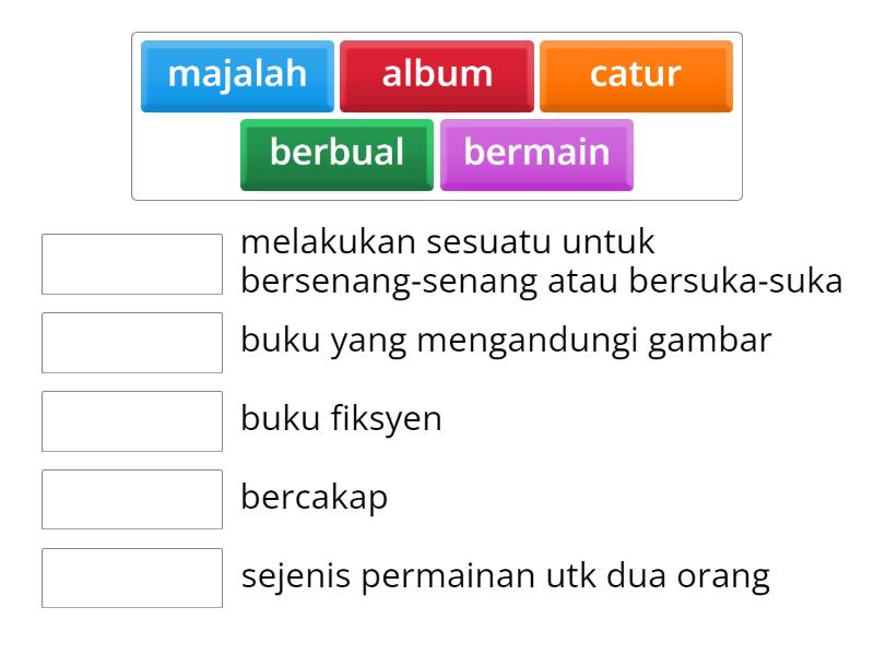 BAHASA MELAYU TAHUN 2 - 2.1.2 (i) - Match up