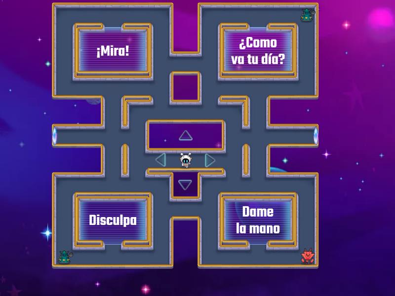 Preguntas y Frases Comunes En Español - Maze chase