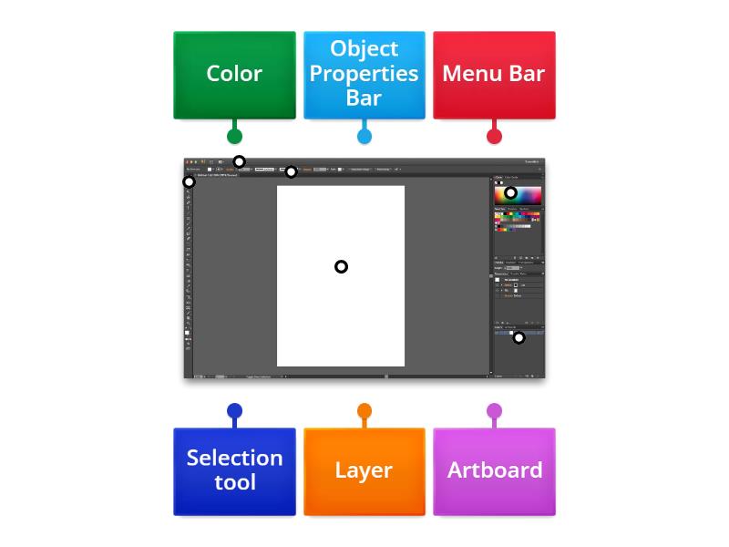 Adobe Illustrator - Labelled diagram