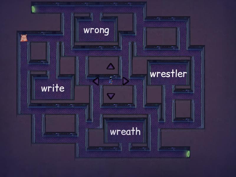 'wr' words - Maze chase