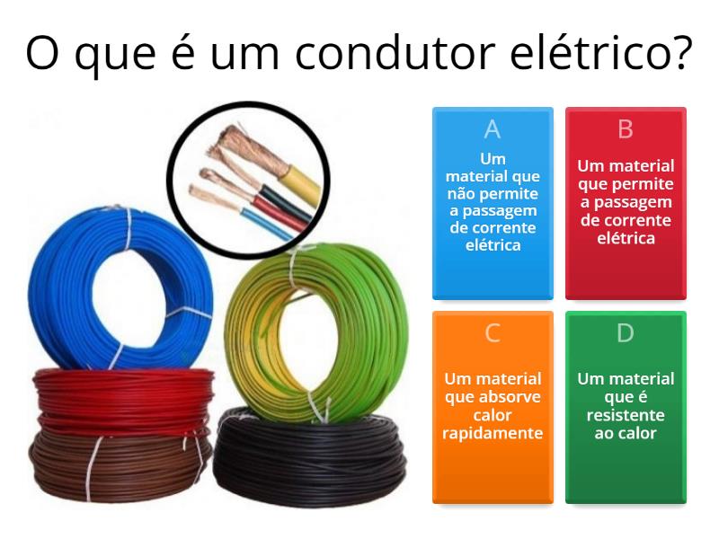 Condutores e isolantes elétricos - Questionário