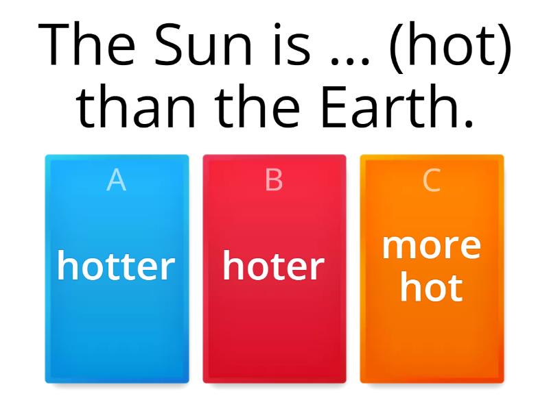Comparative weather - Quiz