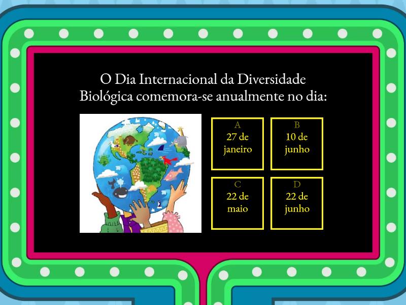 Dia Internacional Da Biodiversidade - Gameshow Quiz