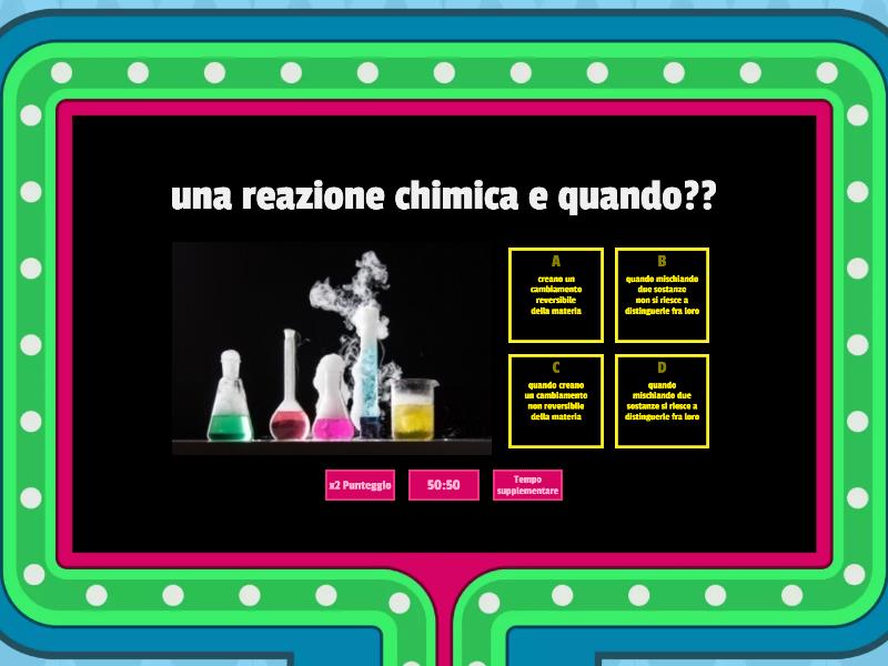 Trasformazioni Chimiche - Gameshow Quiz