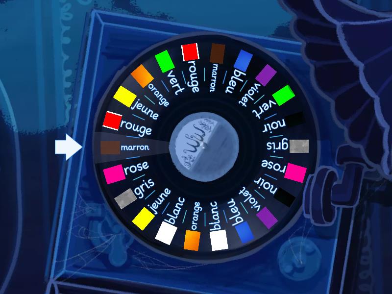 Number Wheel 11 French Colours - Spin the wheel
