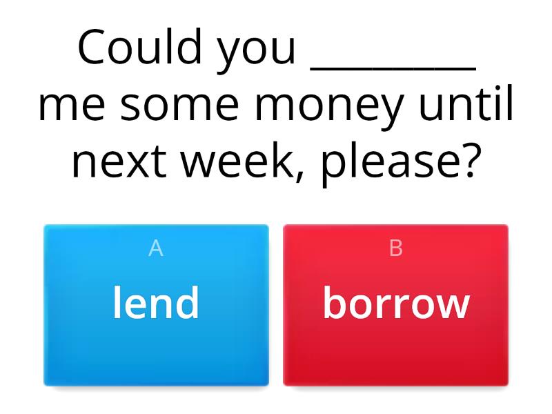 Lend borrow разница