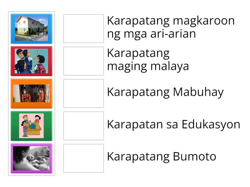 Mga Karapatan - Match up