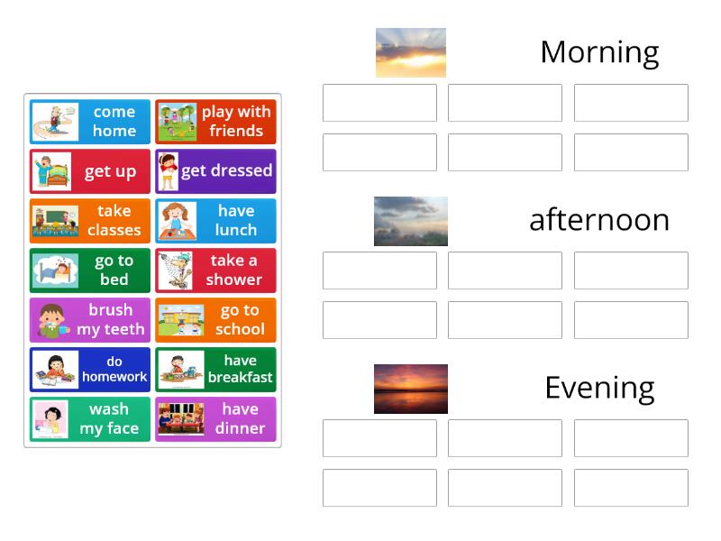 Daily Routines Group Sort