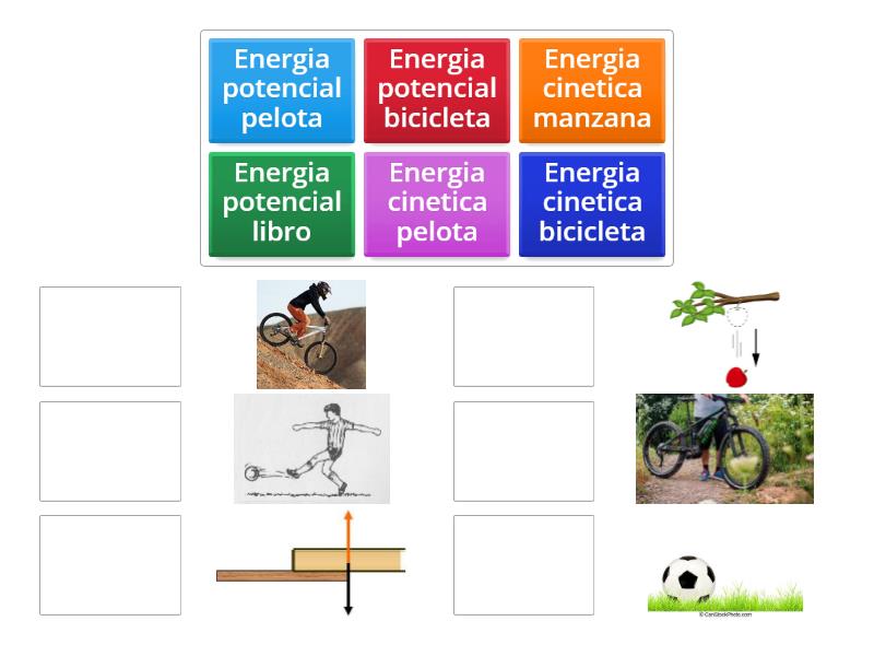 Juego de Energia cinetica y potencial - Match up