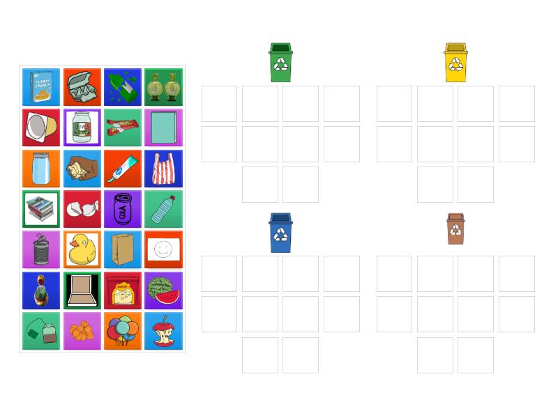 Recycling sorting - Group sort