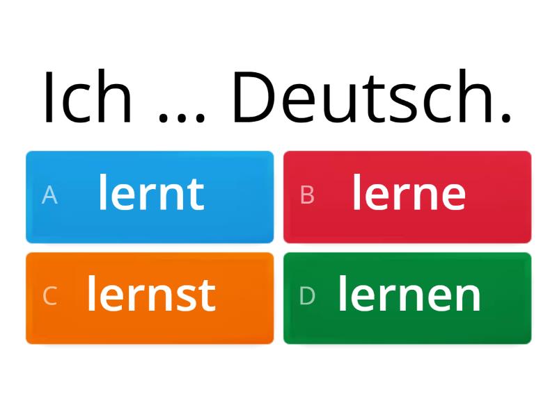 Momente A 1.1 Lektion 1 - Kunjugation - Quiz