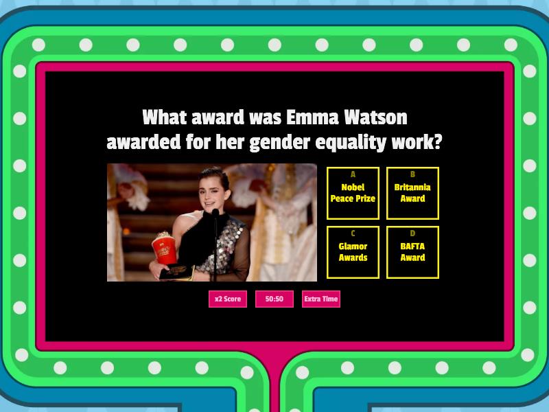 Emma Waston - Gameshow quiz