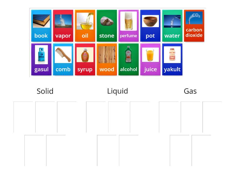 Phases of Matter - Group sort