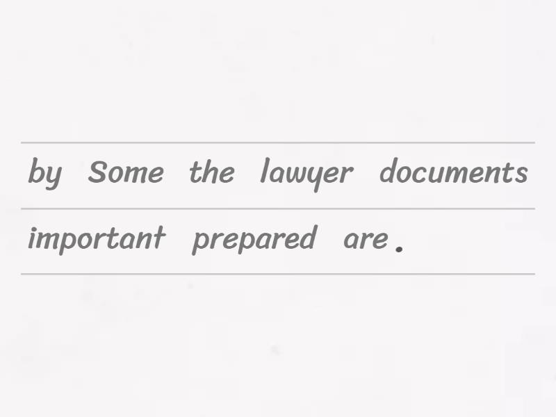 B1. Put words into correct order to create sentences in passive voice ...