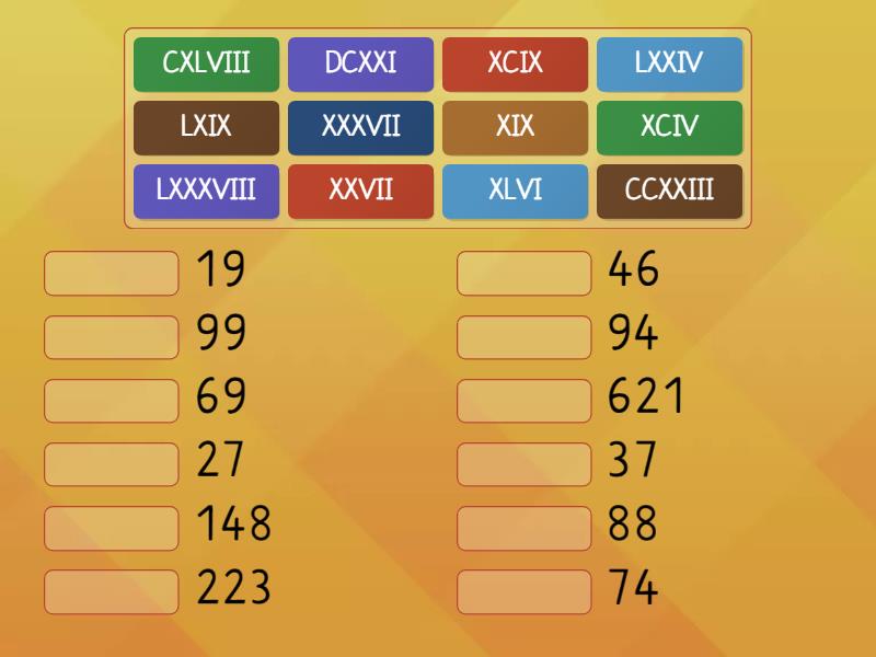 Znaki Rzymskie - Match Up