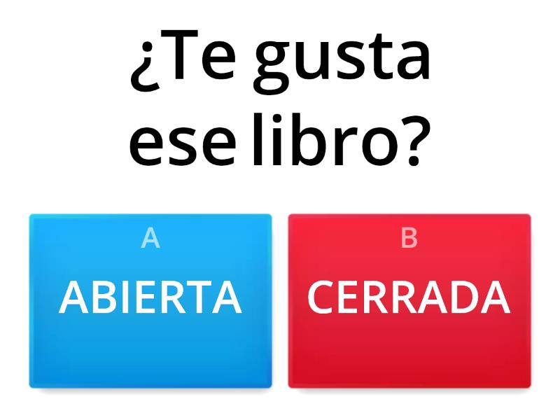 PREGUNTAS ABIERTAS Y CERRADAS 6° GRADO - Quiz