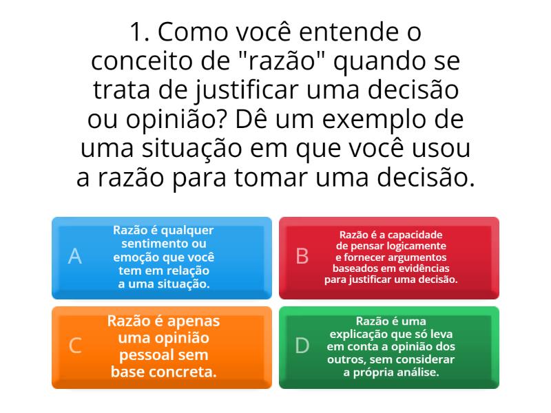 questionario razao - Cuestionario