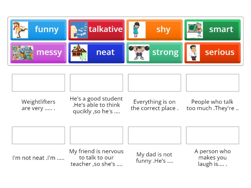 Adjectives - Match up