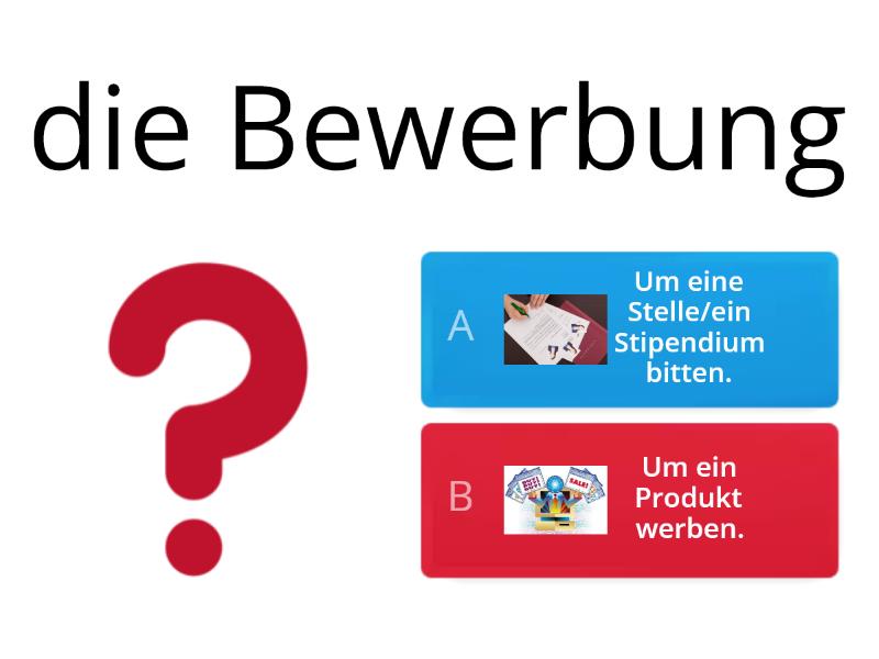 Wortschatz / B1a-Kap. 4-WS Online Bewerbung - Quiz