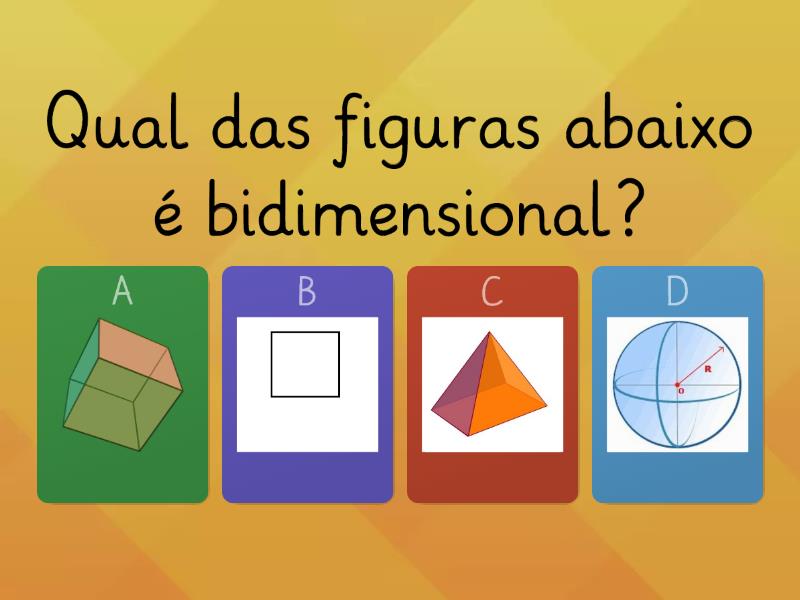 Figuras Planas E Espaciais - Questionário