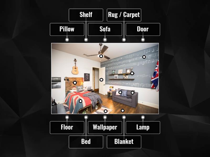 A room - Labelled diagram