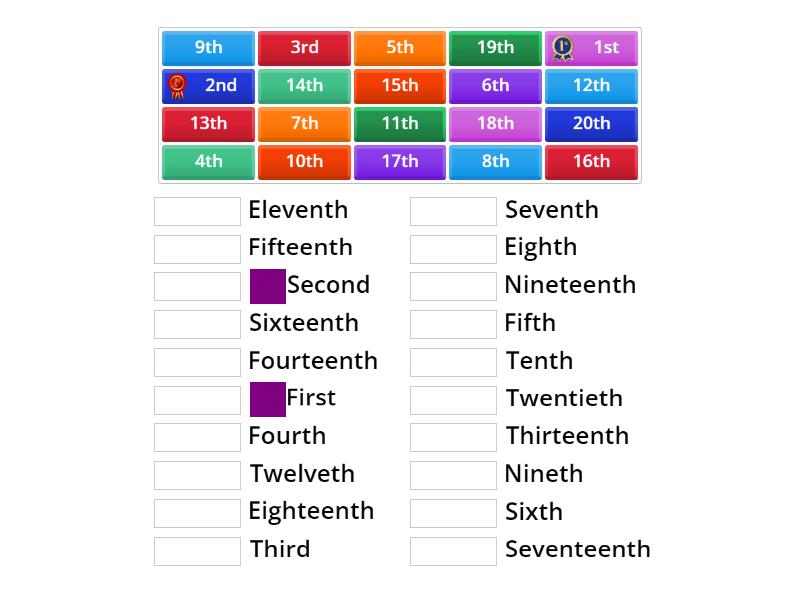 ordinal-numbers-to-symbols-match-up