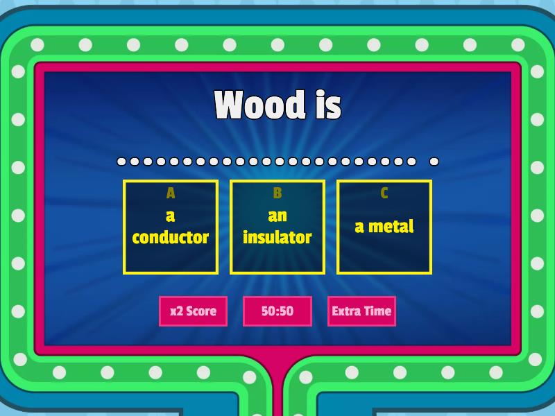 Electrical Energy. - Gameshow quiz