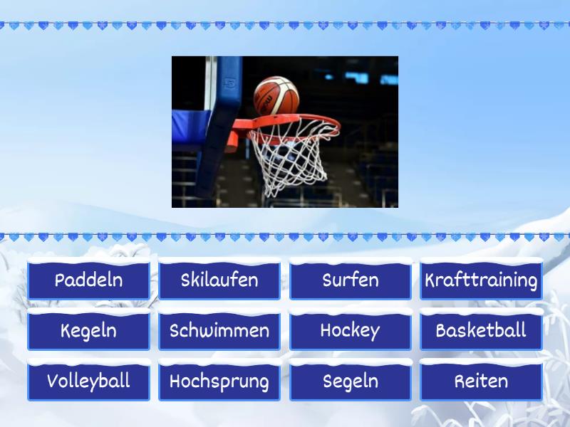 Sport, Sportarten - dyscypliny sportu - Find the match
