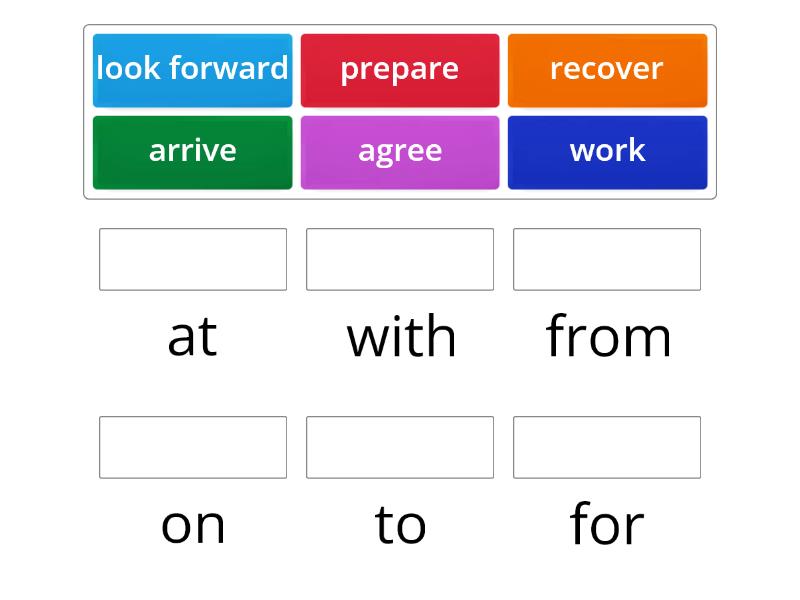 eyes open 4 unit 6 verbs with prepositions - Match up