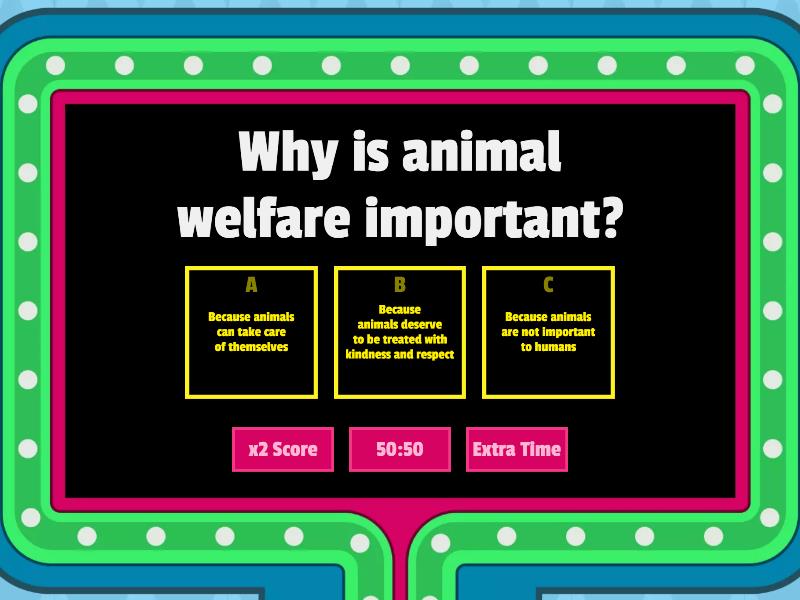 Animal Welfare and Malnutrition Awareness Campaign Quiz Gameshow quiz