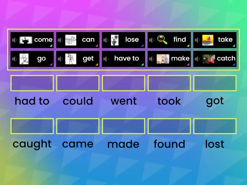 Kid's Box 4 - Unit 5 Irregular verbs - Match up
